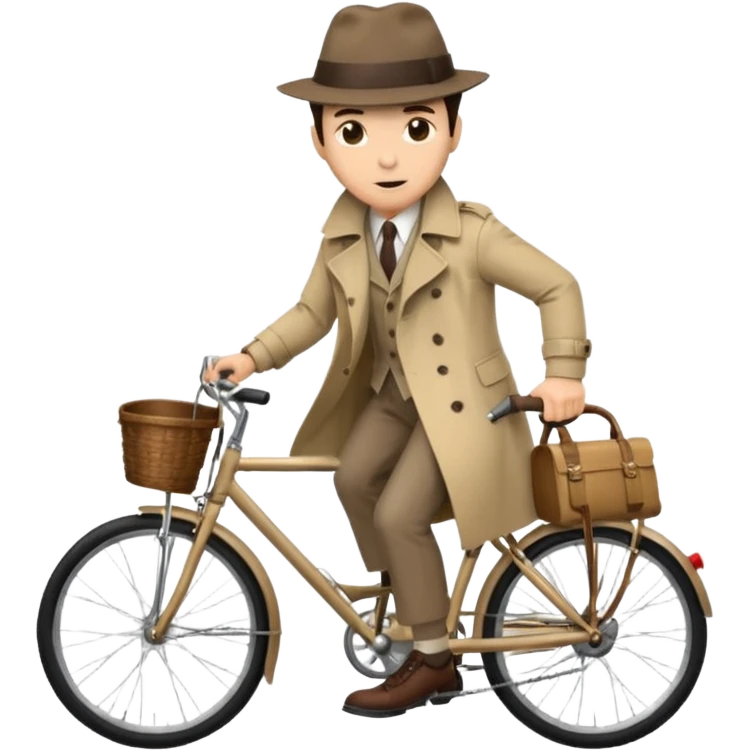 detective on bike emoji