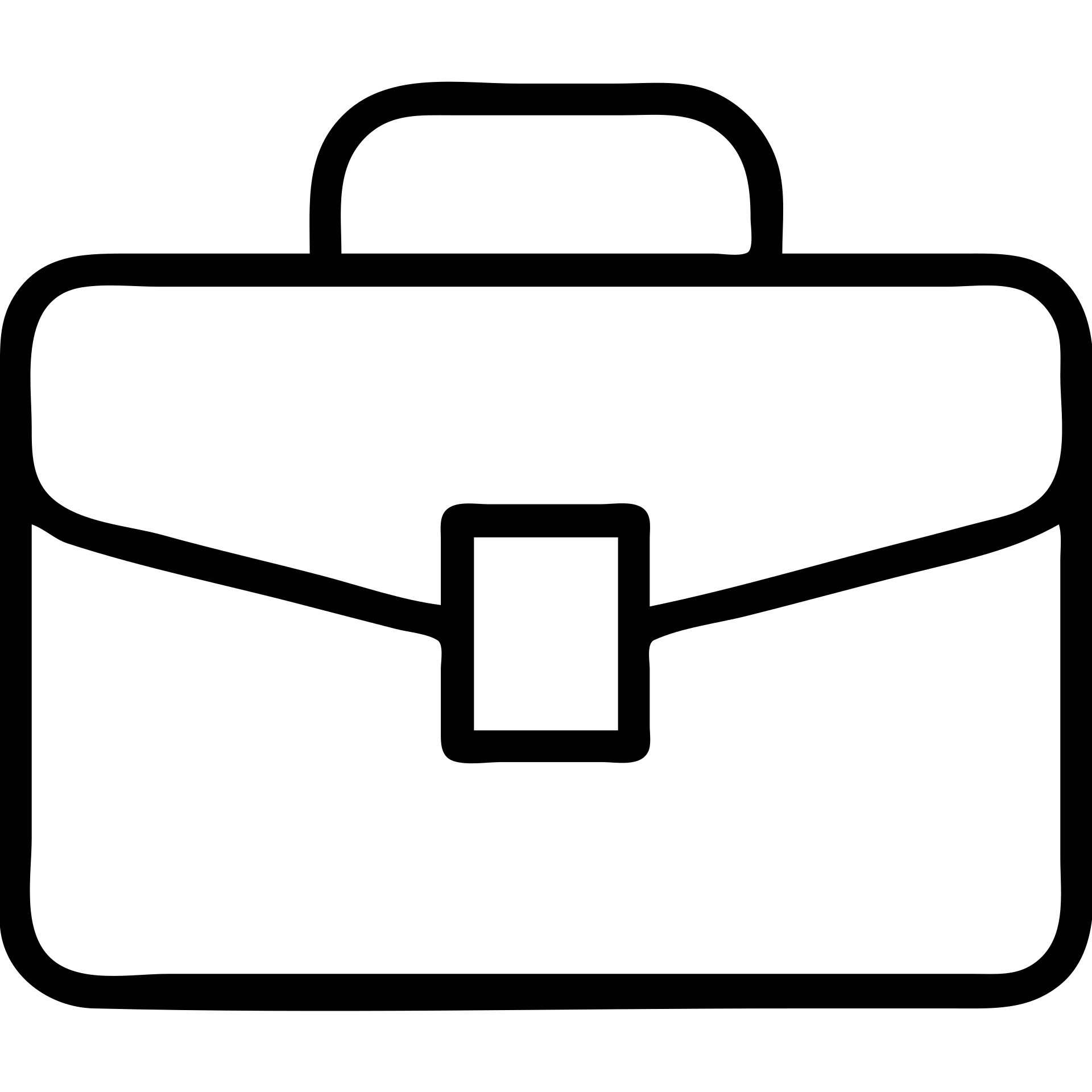 outlined briefcase icon emoji