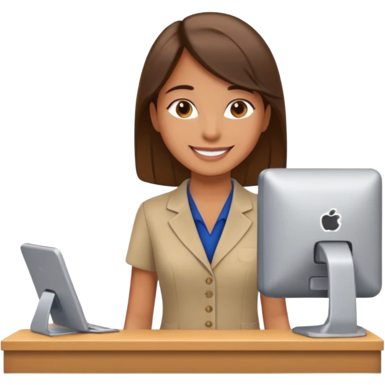 receptionist side profile standing emoji