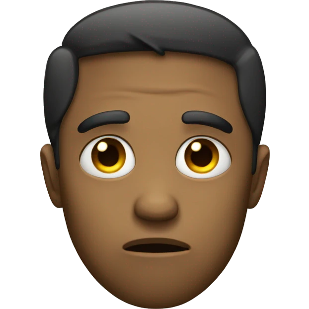 Sad depressing face  emoji