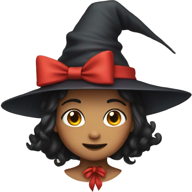 Kiki witch with red bow emoji