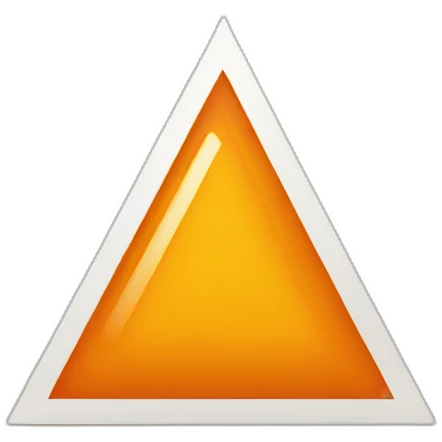 Triangle orange 3 part emoji