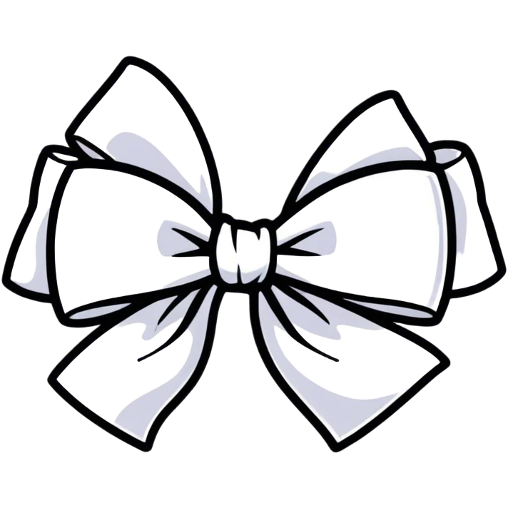 white bow emoji