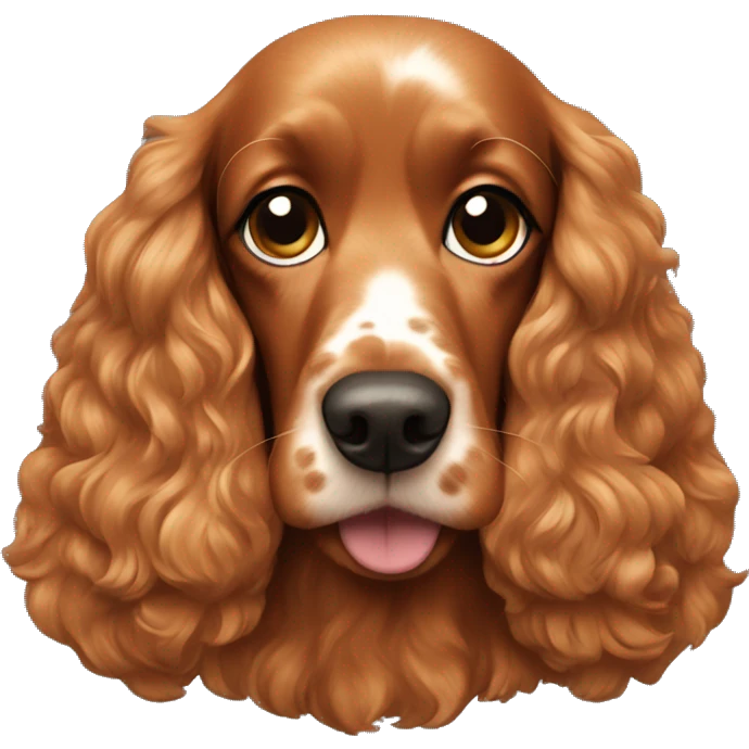 ginger cocker spaniel emoji