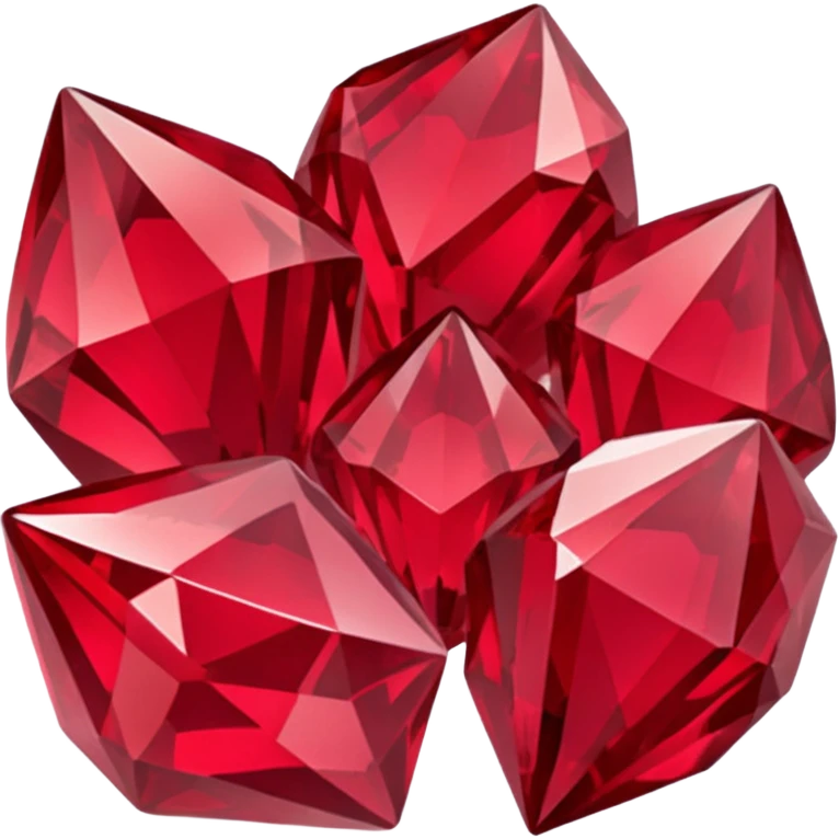 Red crystal group emoji