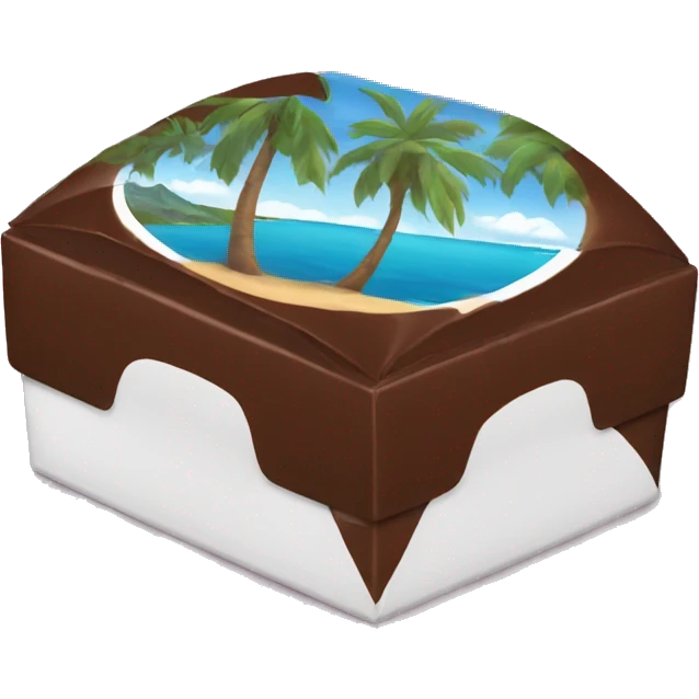 Chocolate box from Hawaii emoji
