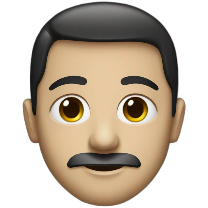 A man's face with a Palestinian flag  emoji