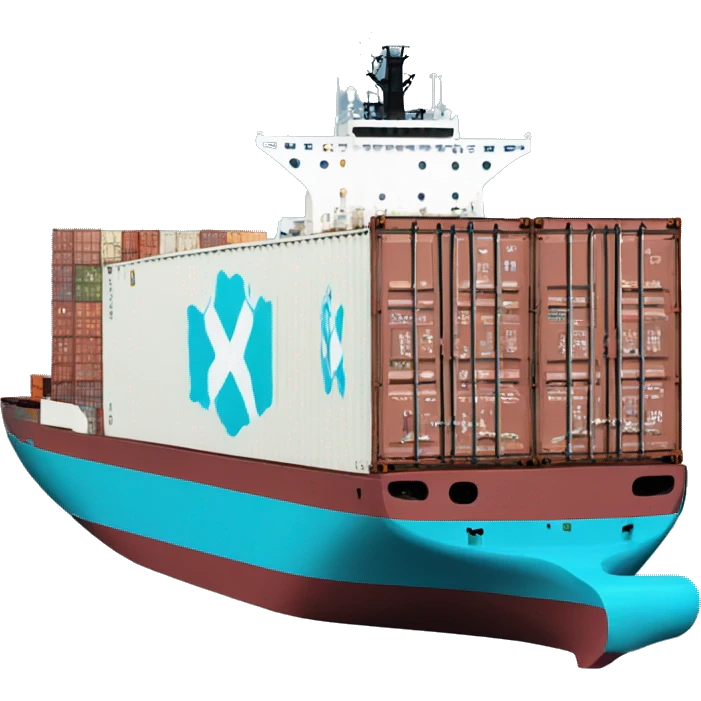 Maersk container ship emoji