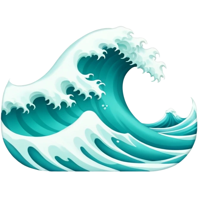 Ocean waves emoji