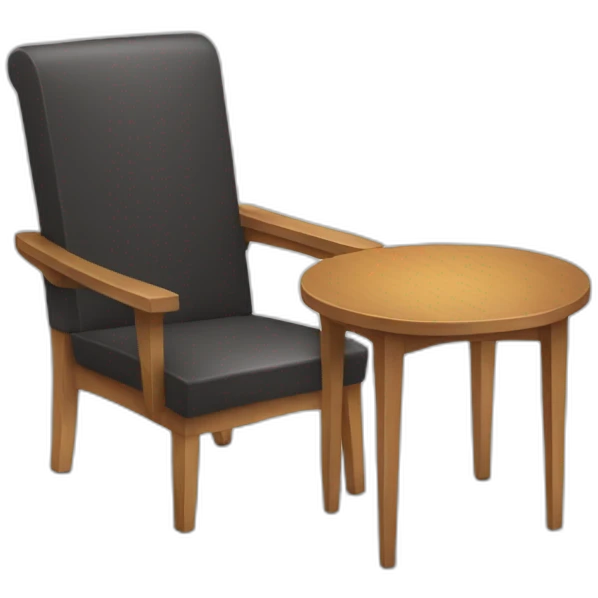 chair with table emoji