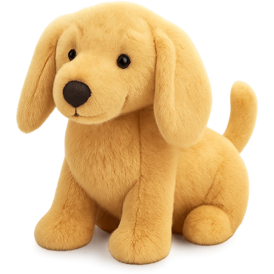 cute blonde dachschund jellycat plushie emoji