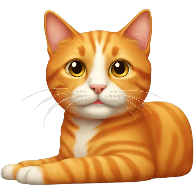 Solid orange cat  emoji