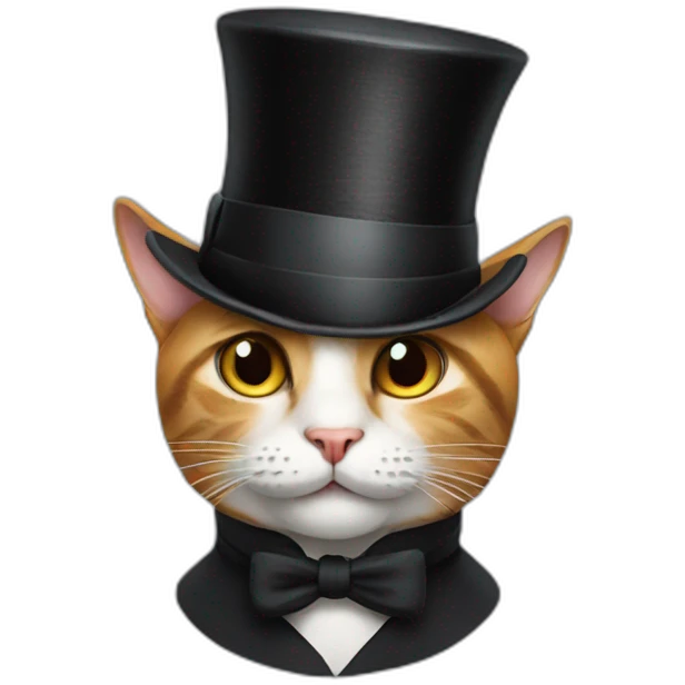 cat in a top hat emoji