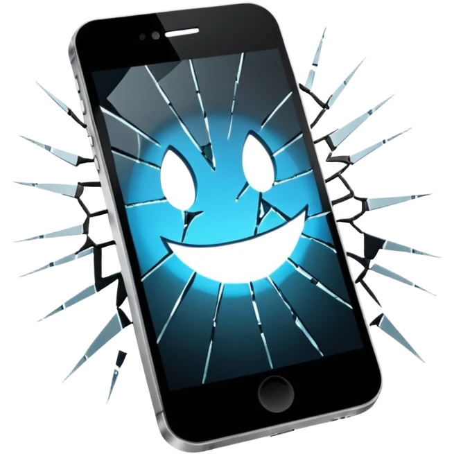 Broken phone emoji