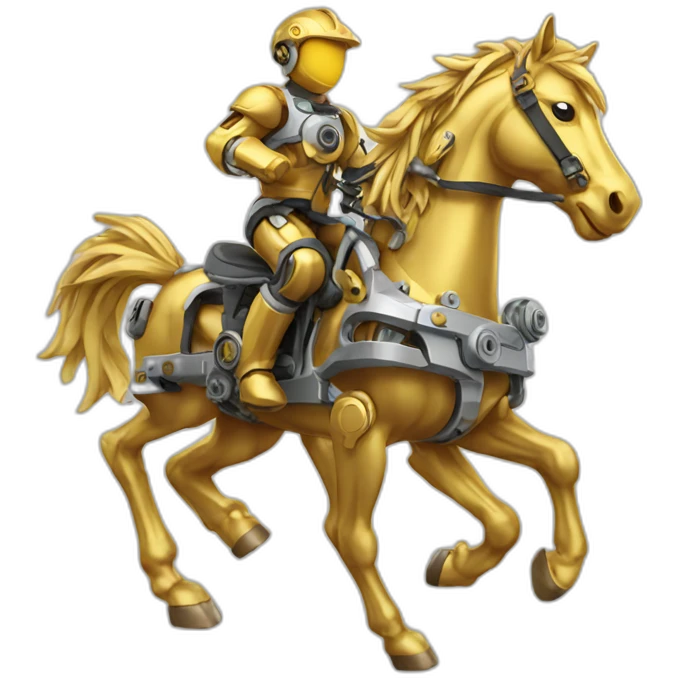 Mechanical Engineering running golden horse emoji