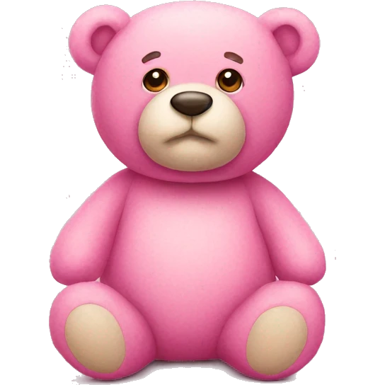 pink teddy bear emoji
