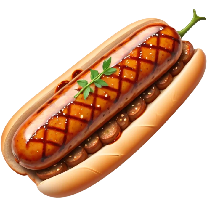 Cinematic spicy chipotle sausage, glistening with smoky, tangy sauce, charred and grilled to perfection, sliced open to reveal juicy filling, served with fresh herbs, rich and flavorful, detailed and appetizing. emoji