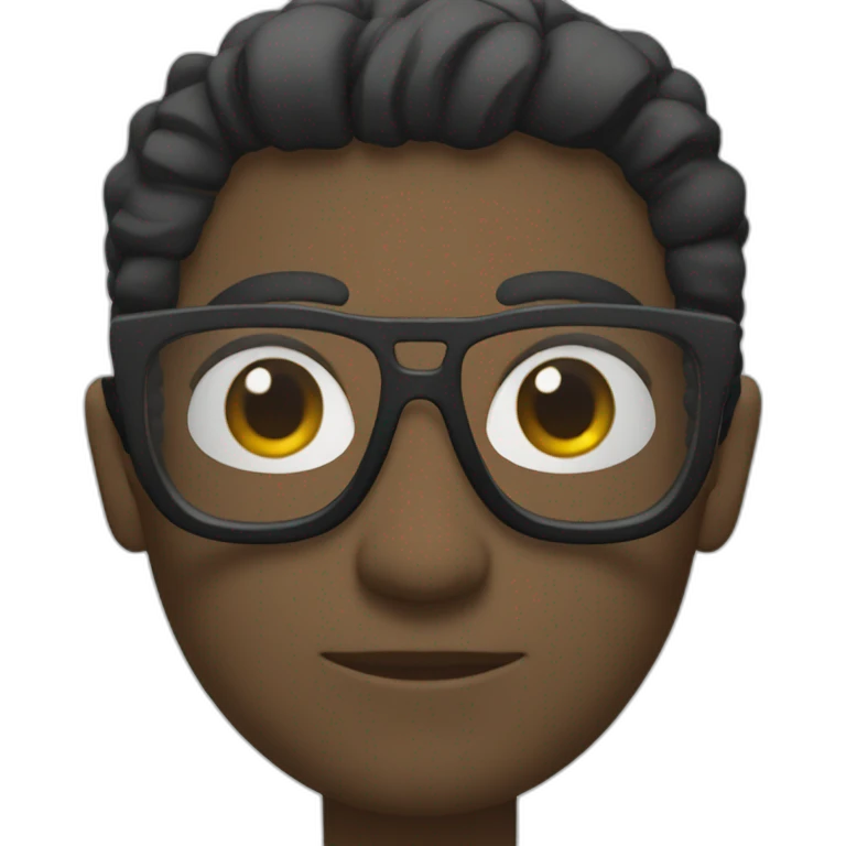 mono con lentes emoji