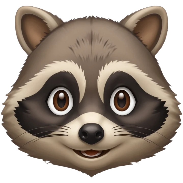 smiling raccoon emoji
