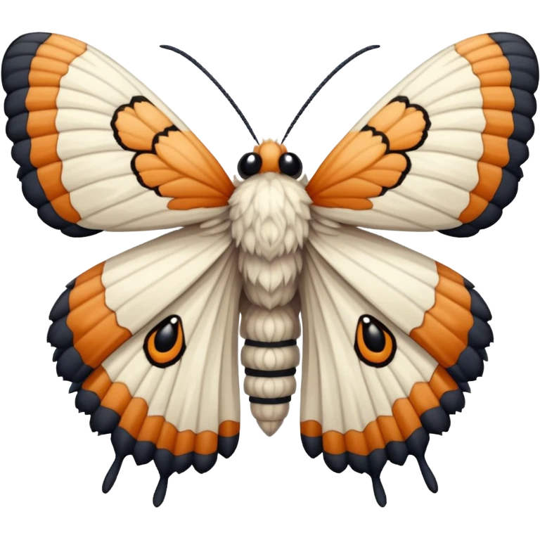 pixel art fluffy moth emoji
