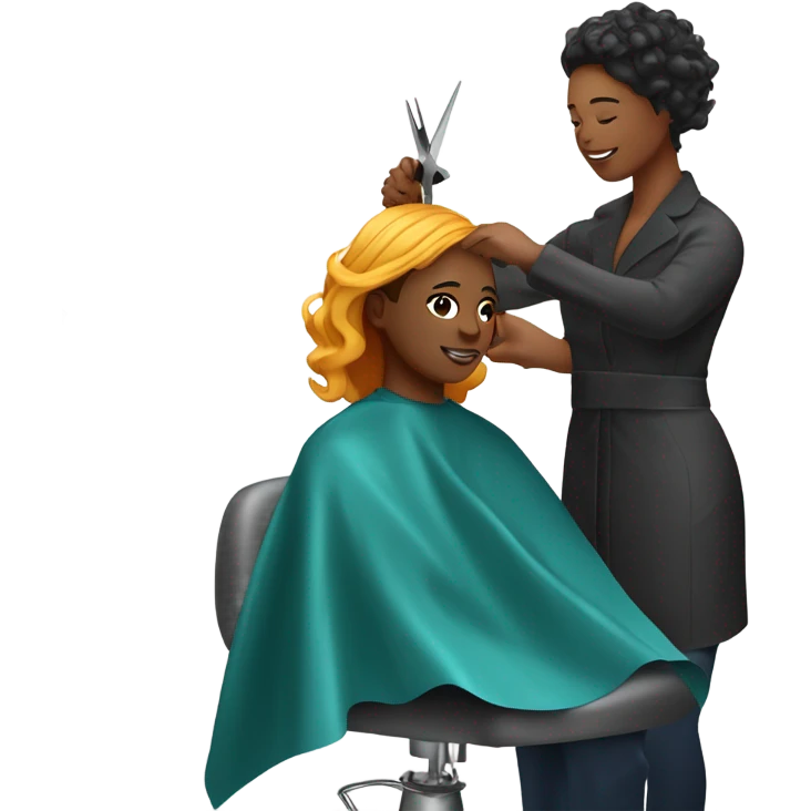 Haircut, dyeing hair, hairdresser  emoji