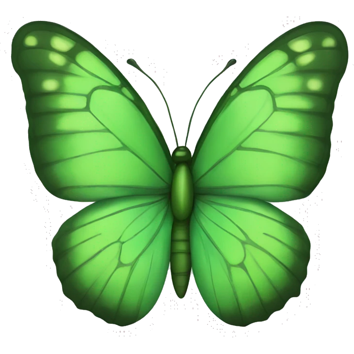 Green butterfly emoji