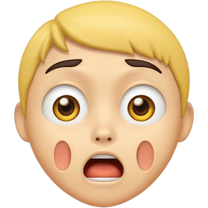 Shocking face mamoji animated emoji