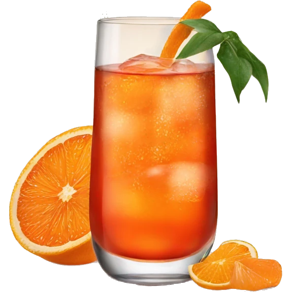One Aperol spritz emoji