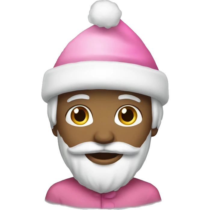 Pink christmas emoji