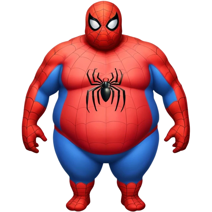 Fat spider man emoji