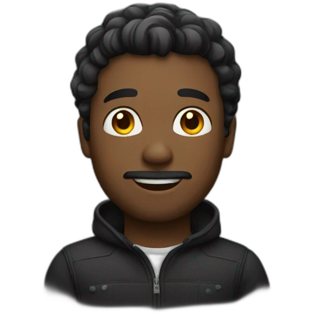 Homme noir emoji