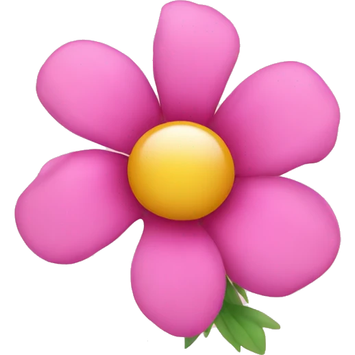 pink flower emoji
