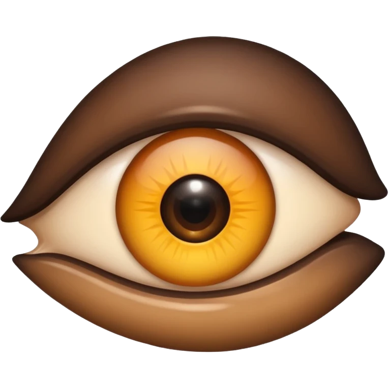 make one eye dark brown in this emoji 👀 emoji