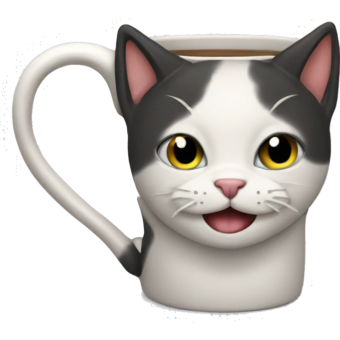 Mug with cat on emoji