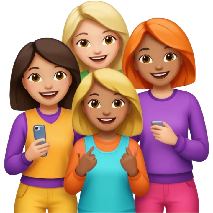 Компанія дівчат emoji