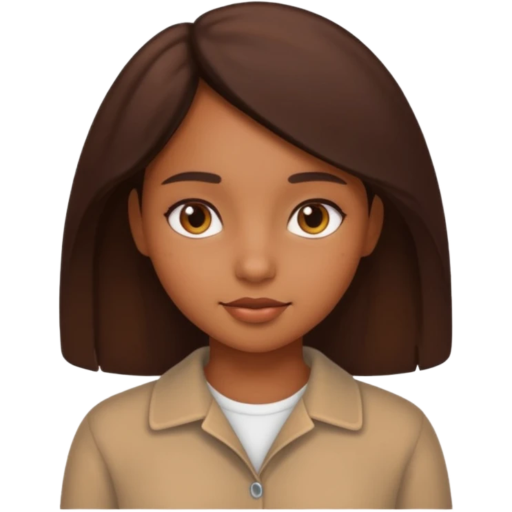 Brown girl aesthetic emoji