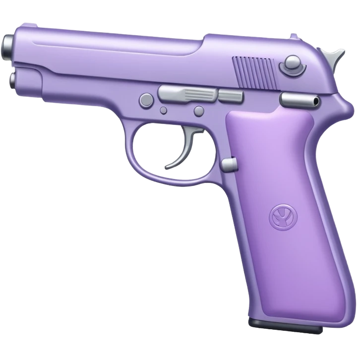 Pale purple gun emoji