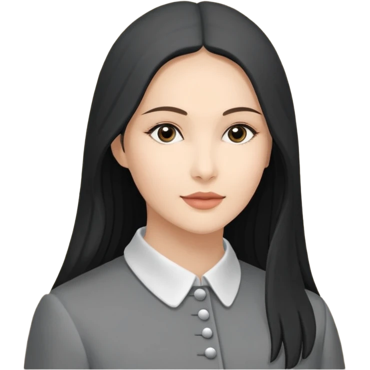 Девушка с серыми глазами и каштановыми волосами в нижнем белье в полный рост emoji