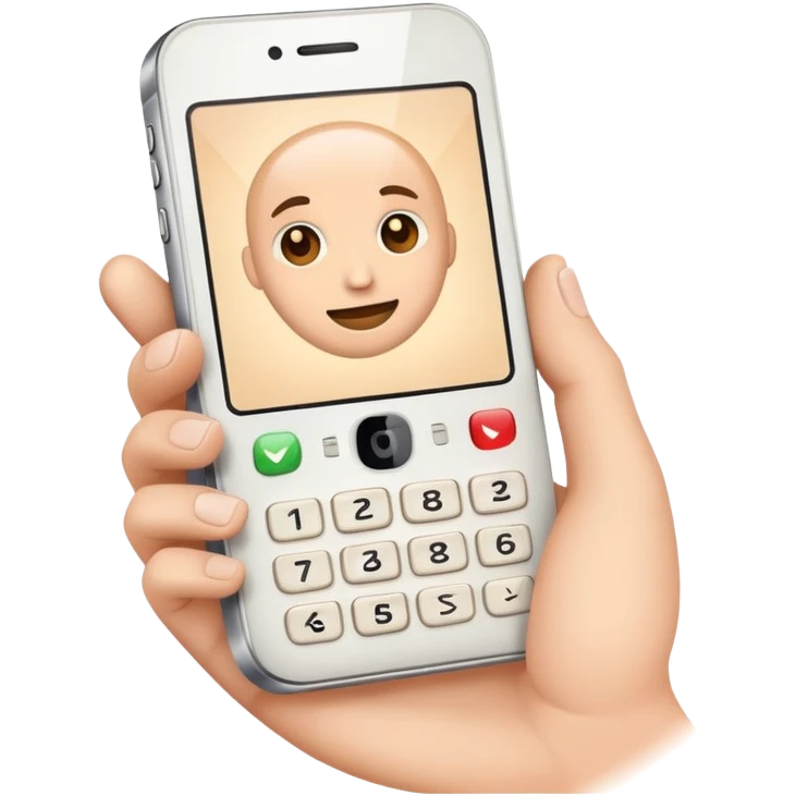 a hand playing phone 12 emoji