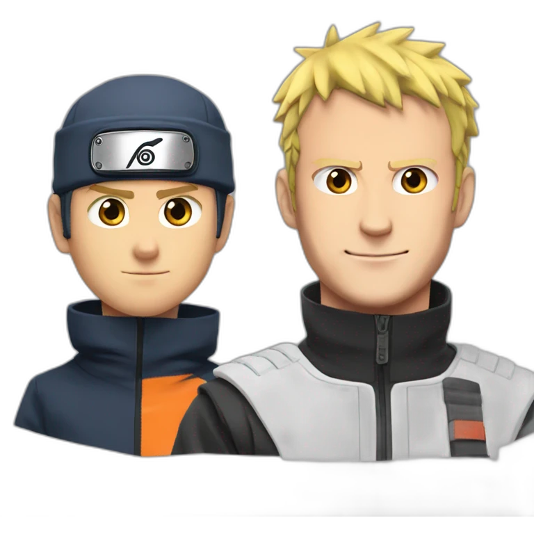 Naruto and emmanuel macron emoji