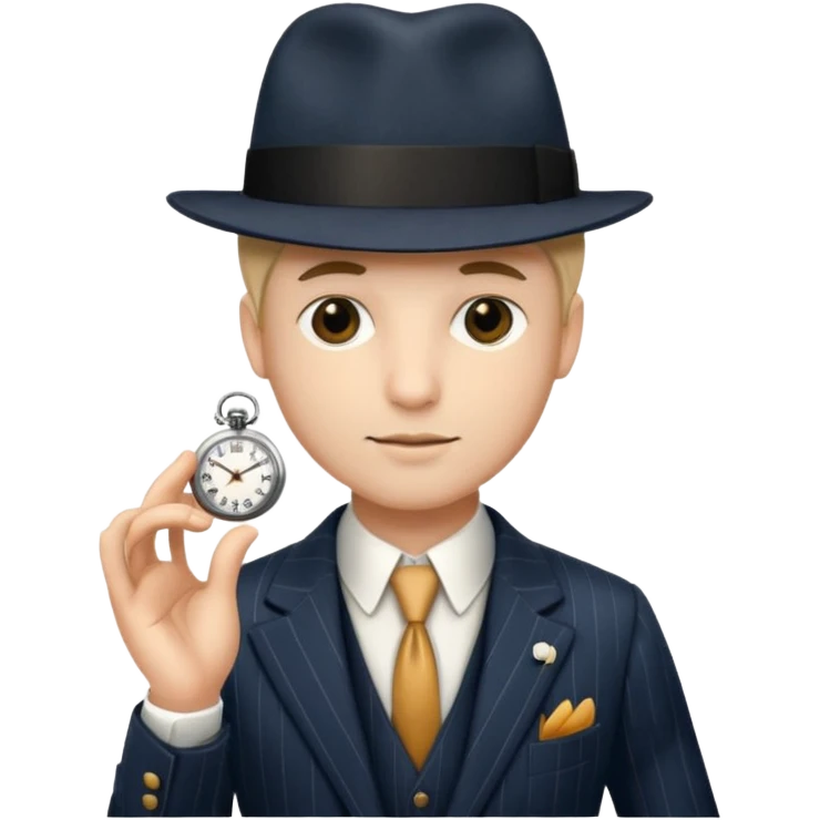 A person wearing a 1920s suit emoji