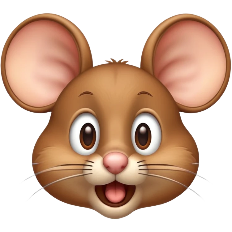 Jerry mouse waking up surprised with shocked expression emoji