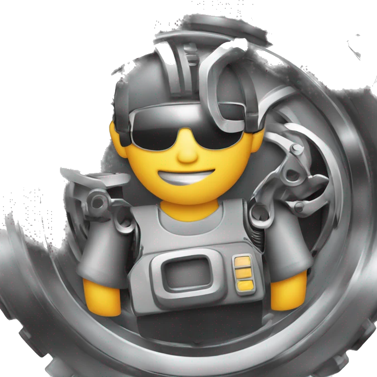 mecanico automotivo com ferramentas na mão emoji
