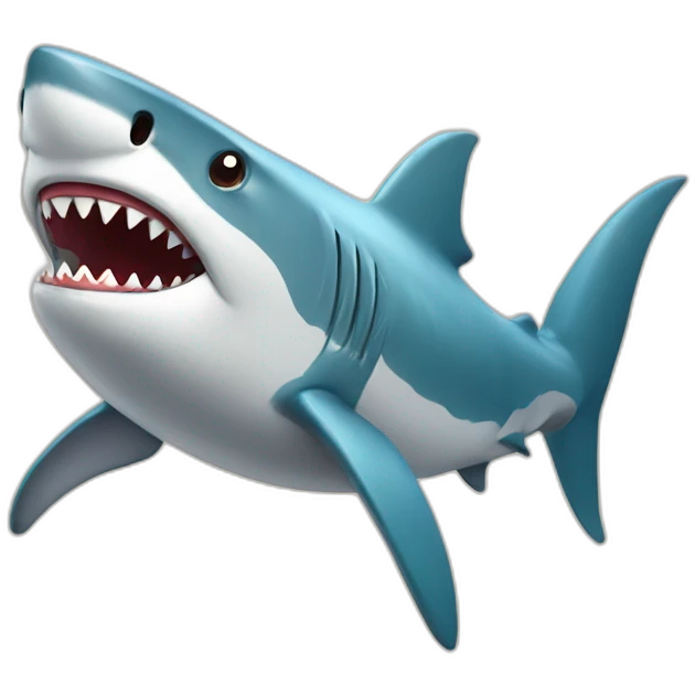 shark golfing emoji