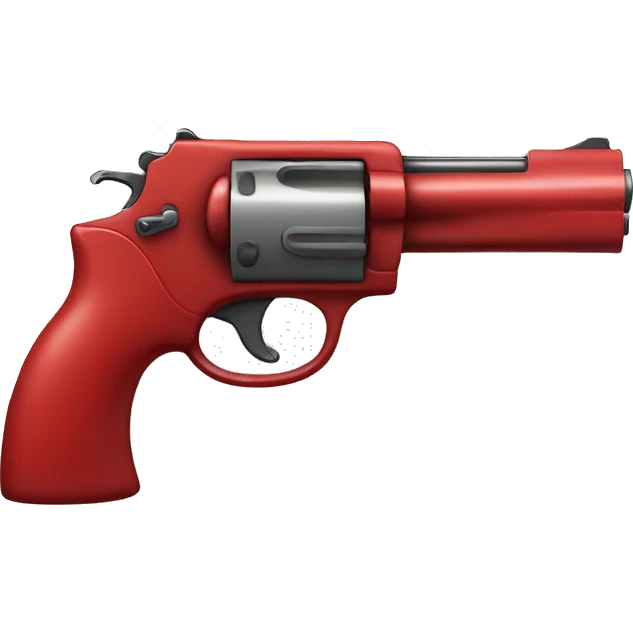 red pistol  emoji