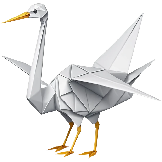 origami crane emoji