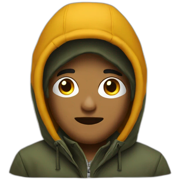 Mec cagoule rap emoji