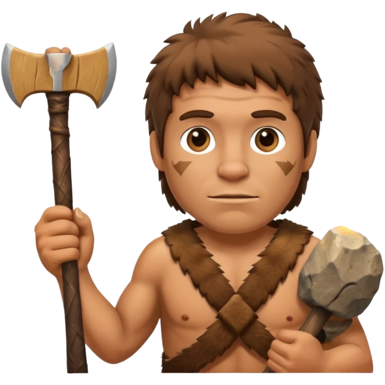 stone age man emoji