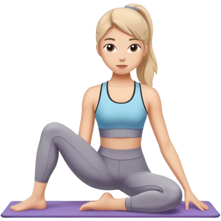  Girl playing pilates emoji