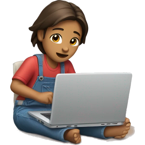 Lilo working on a laptop emoji